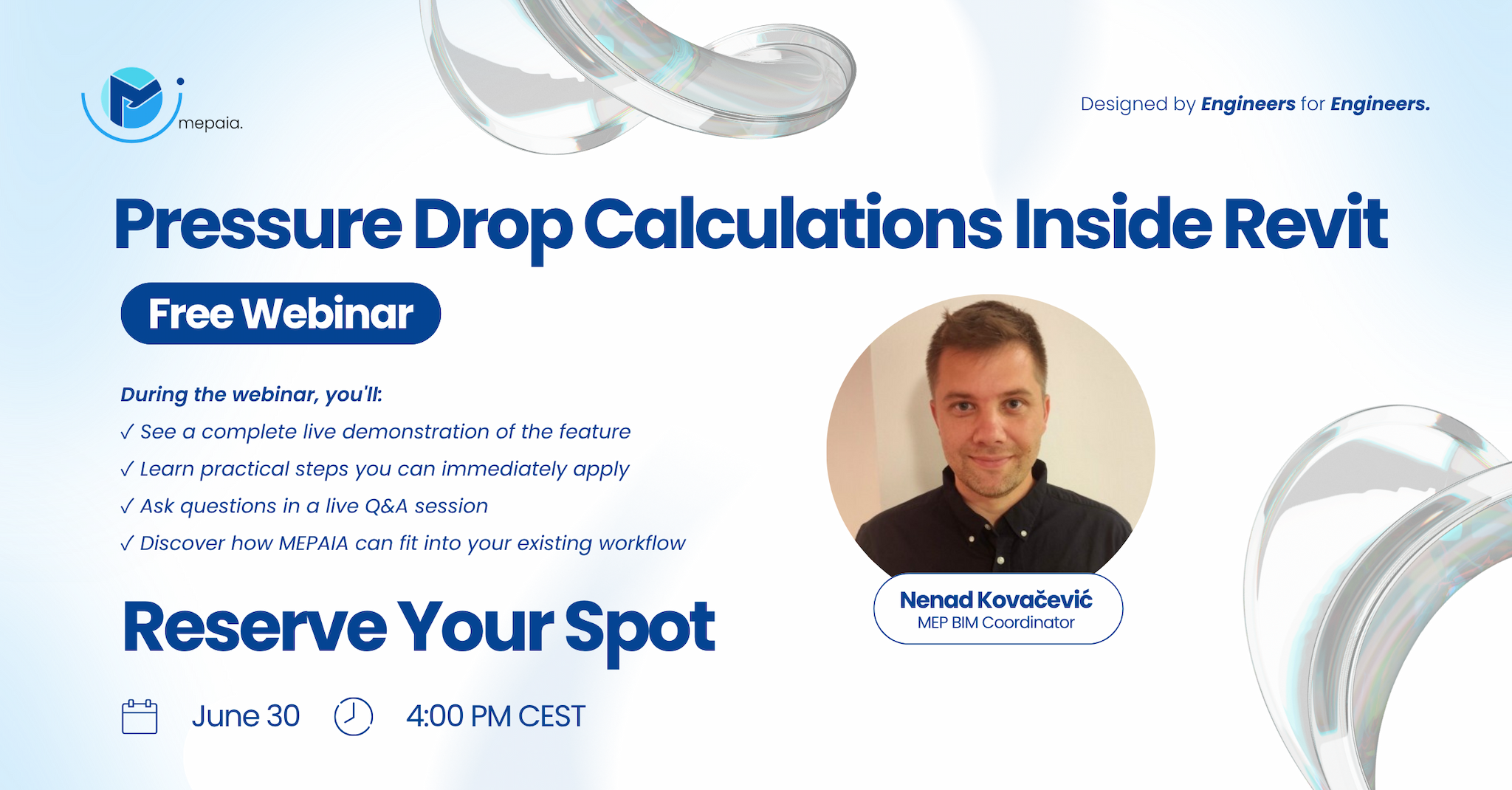 Pressure drop calculations inside Revit — webinar preview
